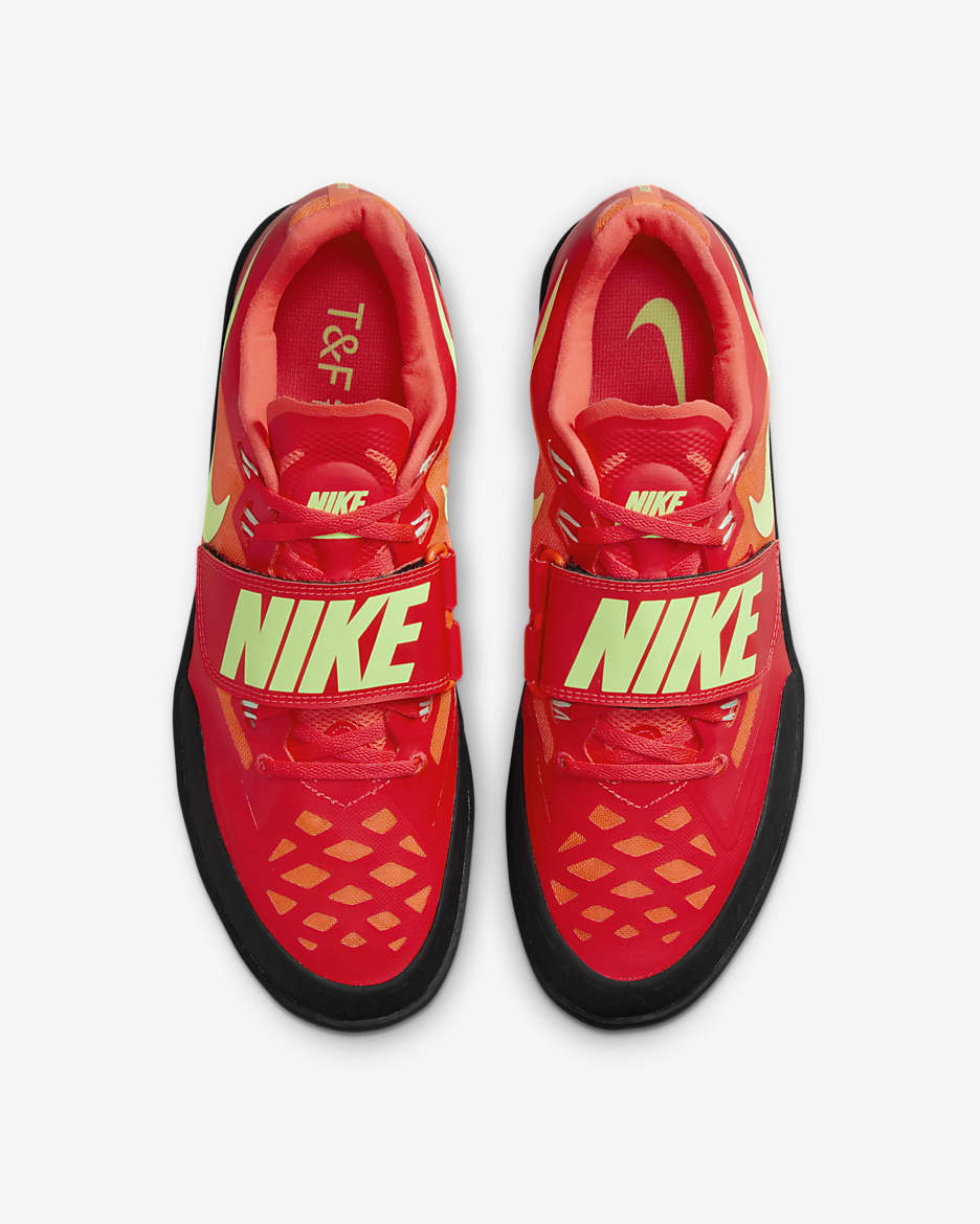 Nike Zoom SD 4 Track & Field Throwing Shoes - Bright Crimson/Hyper Orange/Lime Blast/Washed Coral