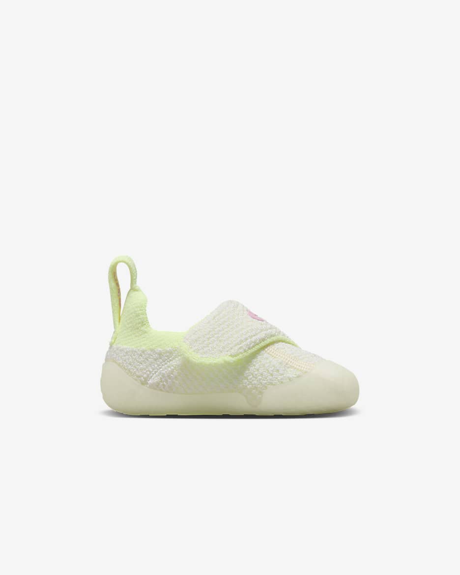 Nike Swoosh 1 Baby/Toddler Shoes - Coconut Milk/White/Barely Volt/Pink Rise