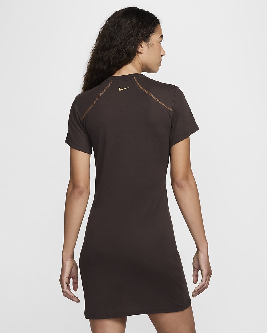 Robe à manches courtes Nike Sportswear pour Femme - Velvet Brown