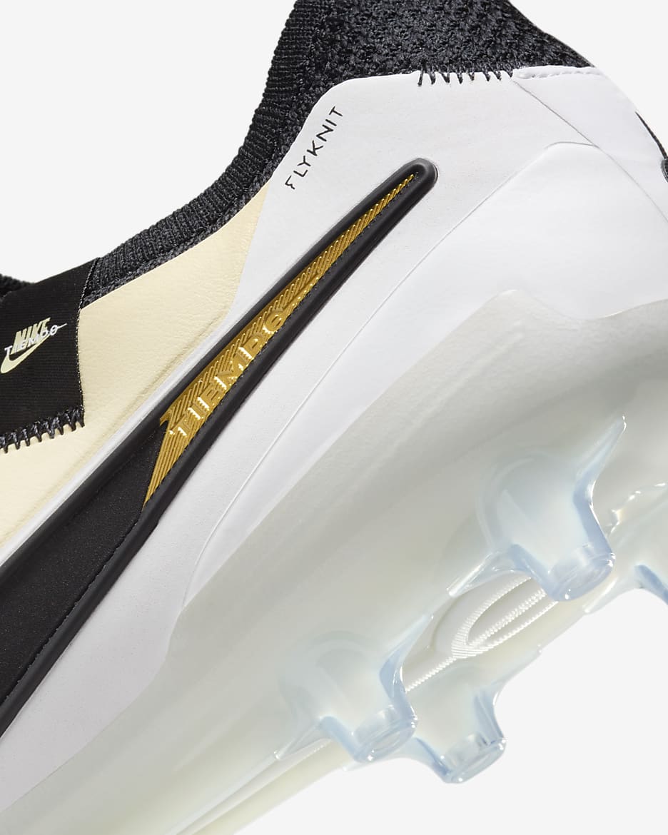 Nike Tiempo Legend 10 Elite Artificial-Grass Football Boot - Lemonade/Metallic Gold Coin/Black