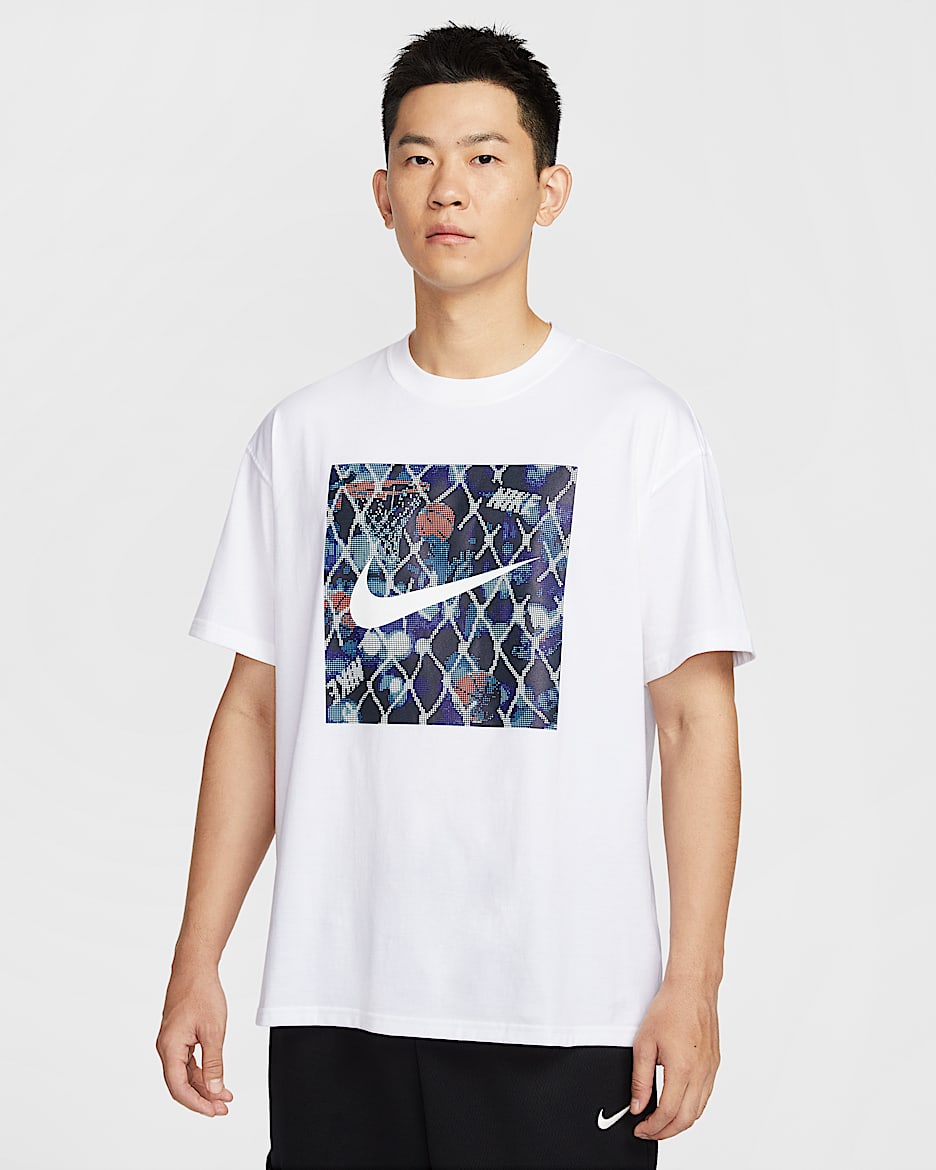 Nike 男款 Max90 籃球 T 恤 - 白色