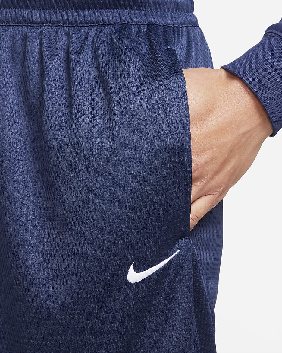 Nike Icon Dri-FIT Basketballshorts für Herren (ca. 30 cm) - Midnight Navy/Midnight Navy/Weiß