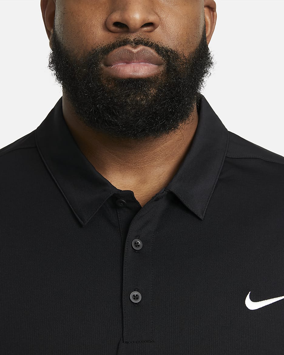 Nike Men's Football Polo - Black/Black/White