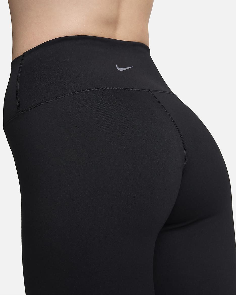 Nike One magas derekú, női kaprileggings - Fekete/Fekete