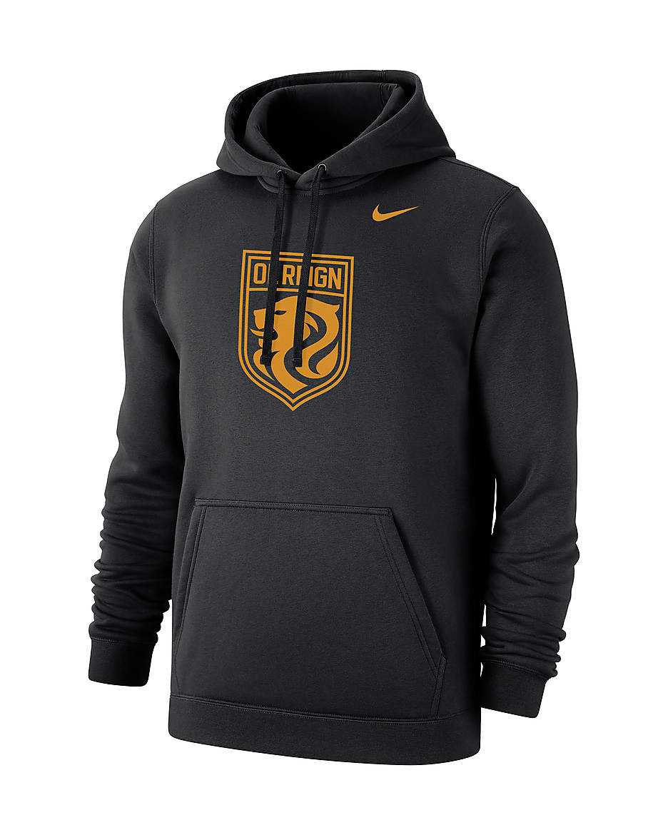 OL Reign Club Fleece Men's Nike Soccer Hoodie - Black