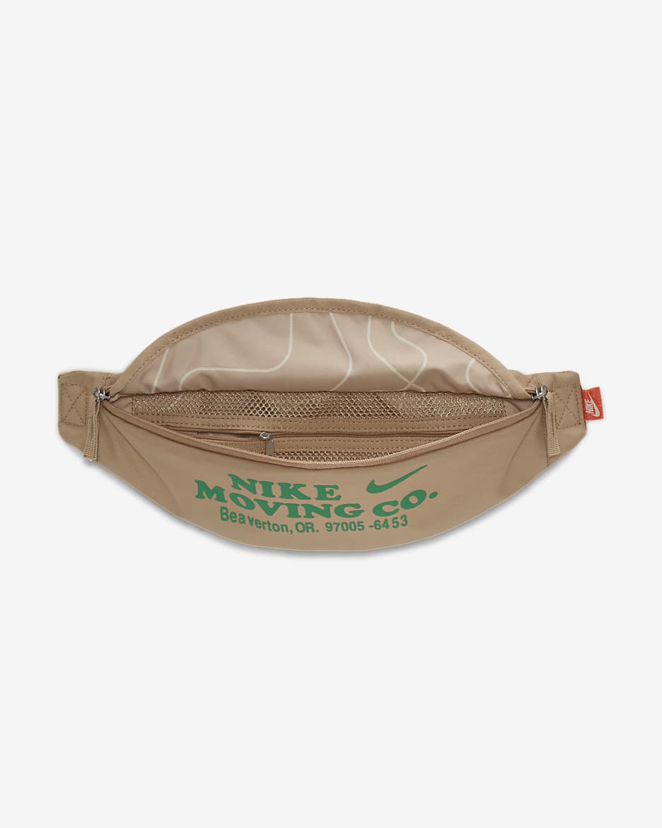 Nike Heritage Waist pack (3L) - Hemp/Safety Orange/Stadium Green