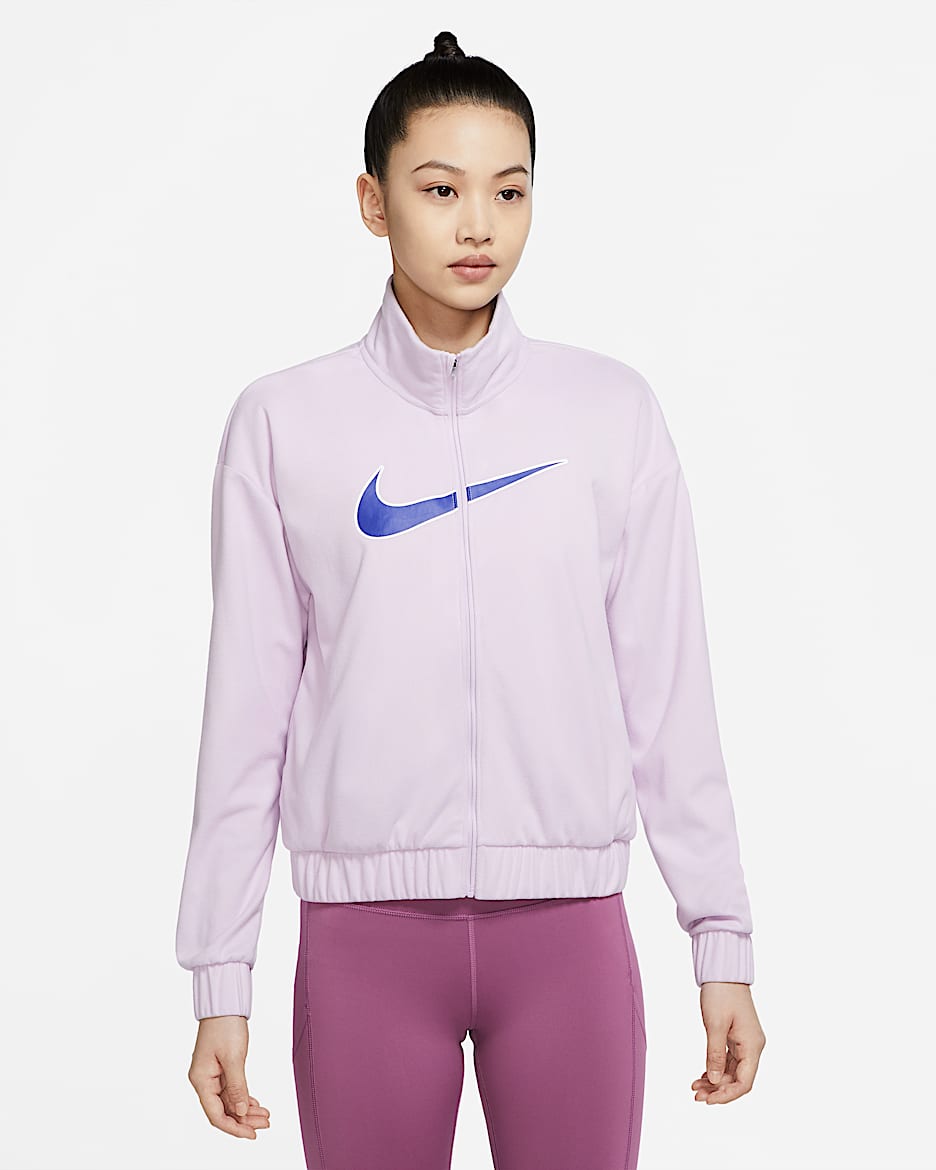 ナイキ Dri-FIT スウッシュ ラン ウィメンズ ランニングジャケット - ドール/ホワイト