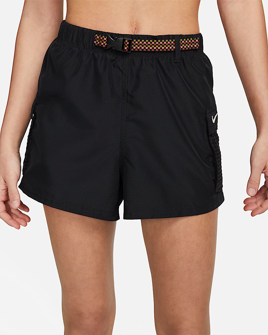 Shorts de natación cargo para mujer Nike - Negro