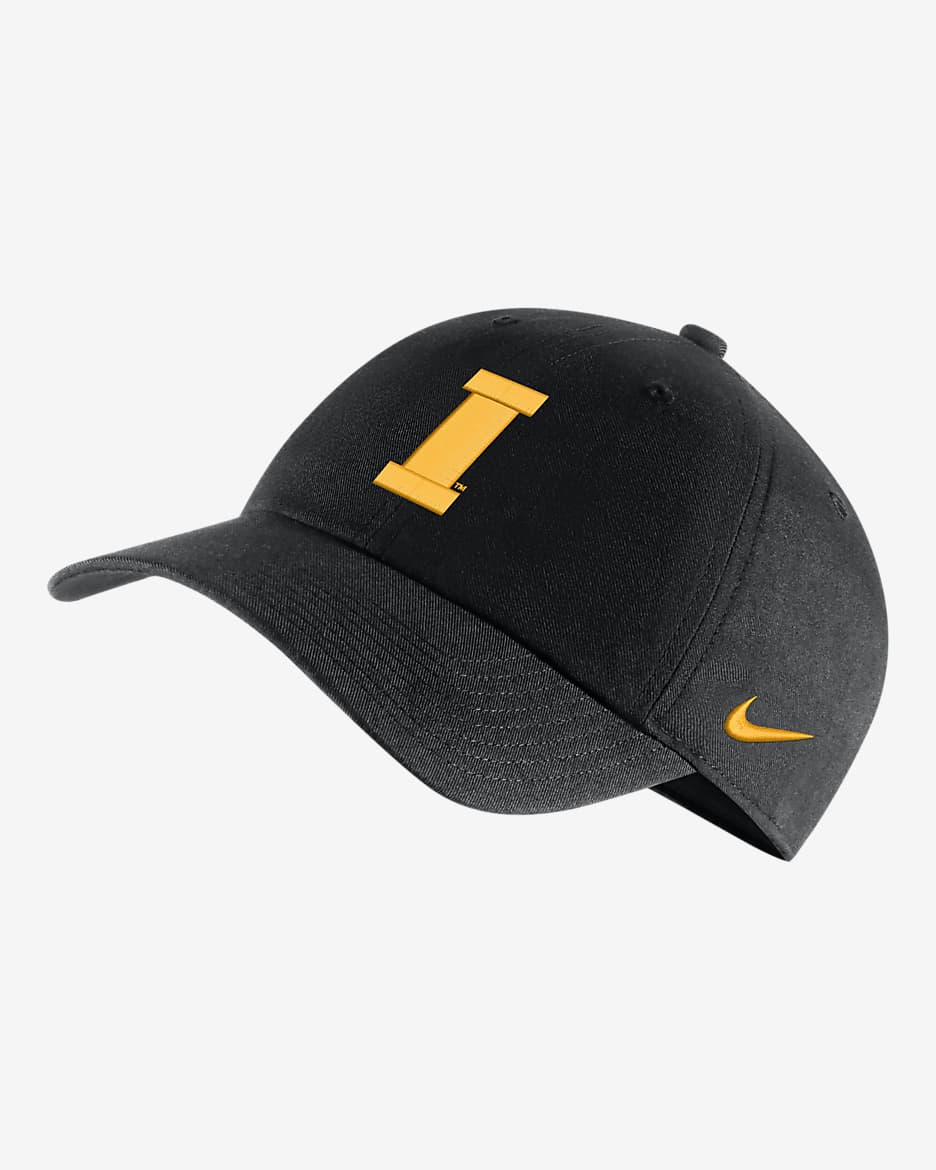 Iowa Heritage86 Nike College Logo Cap - Black
