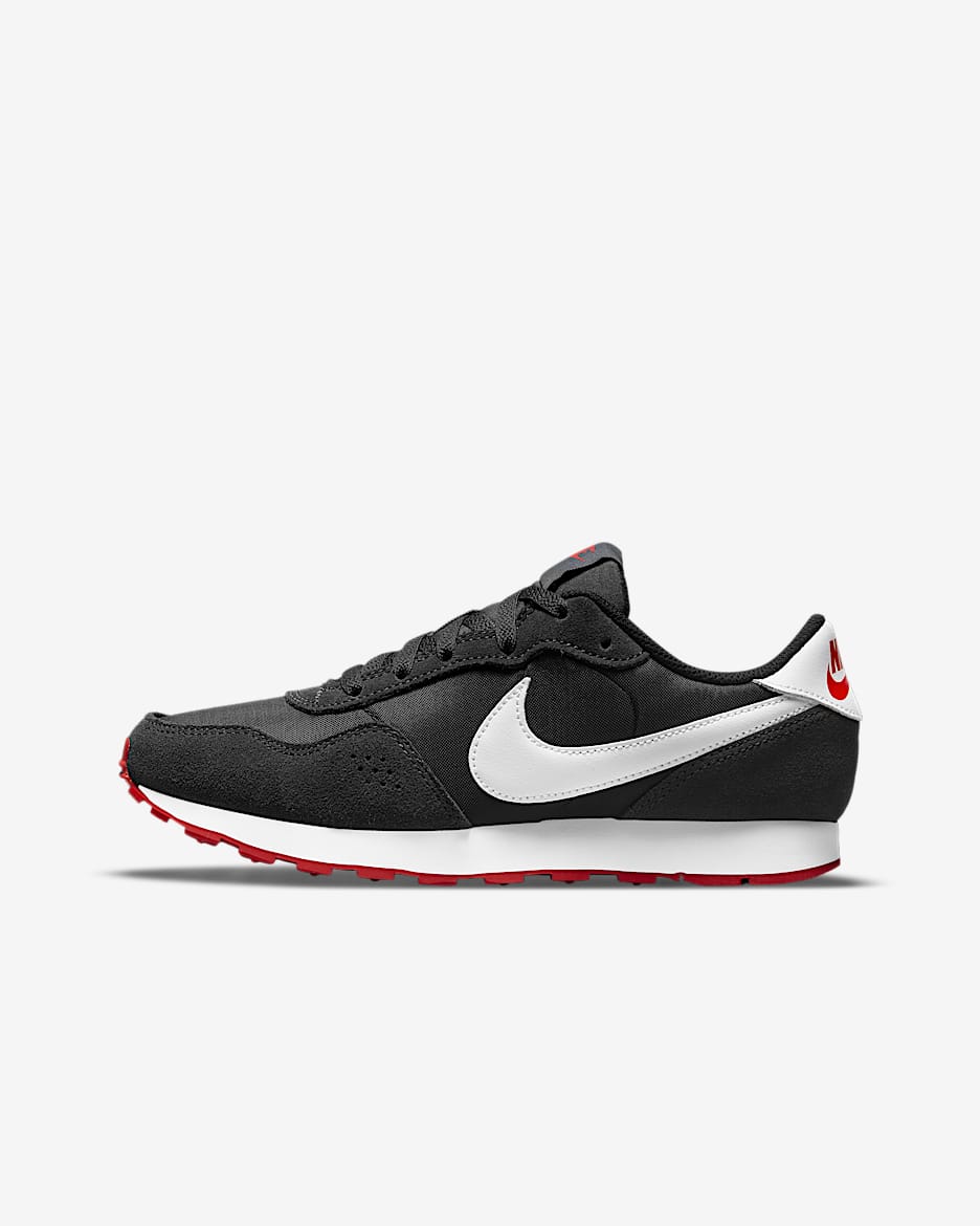 Nike MD Valiant Big Kids' Shoes - Black/Dark Smoke Grey/University Red/White