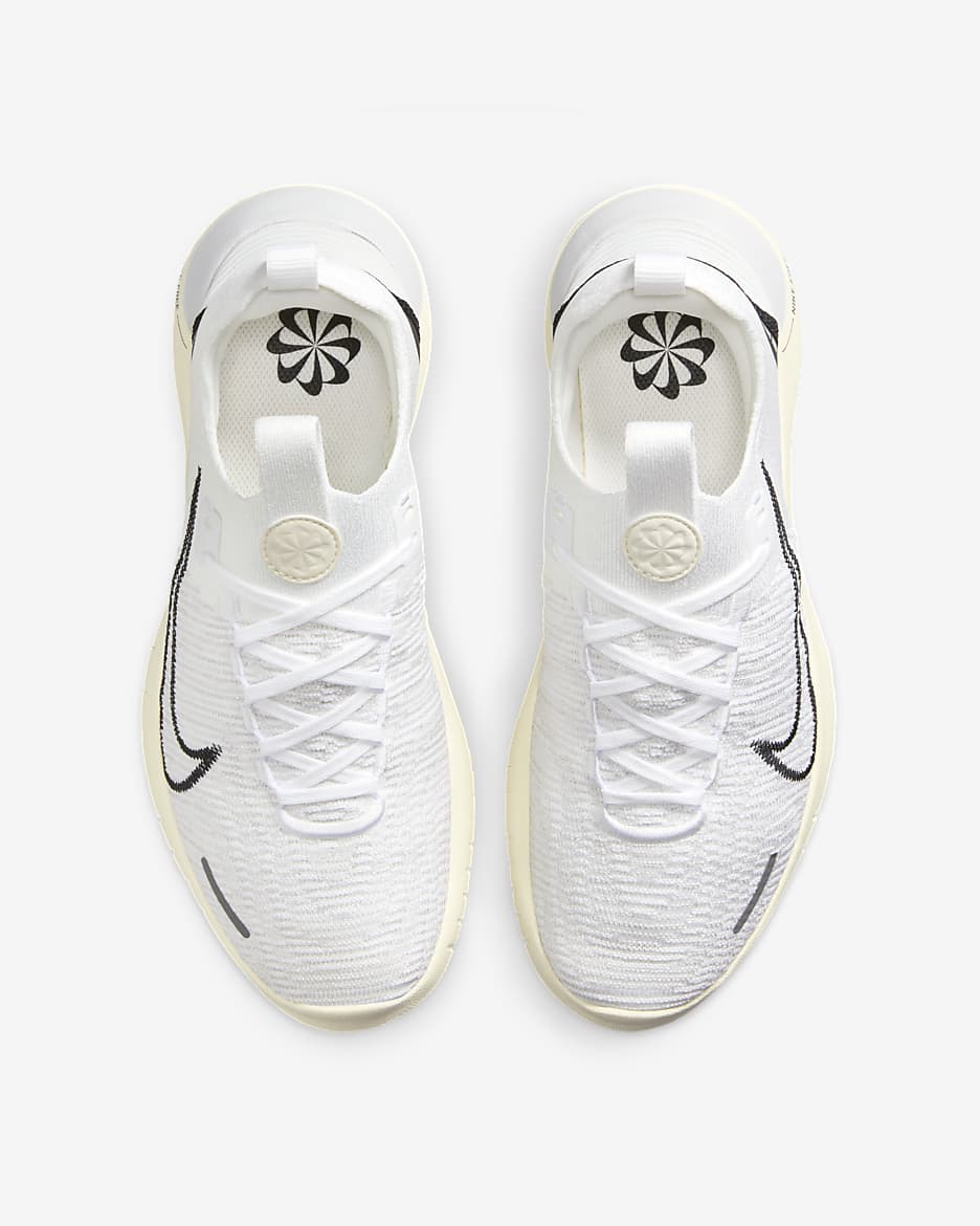 Löparsko för hårt underlag Nike Free RN NN för kvinnor - Vit/Coconut Milk/Photon Dust/Svart