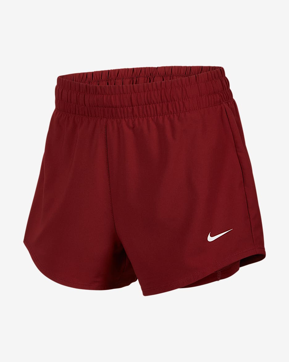 Nike One Girls' Dri-FIT 7.5cm (approx.) 2-in-1 Shorts - Team Red/White