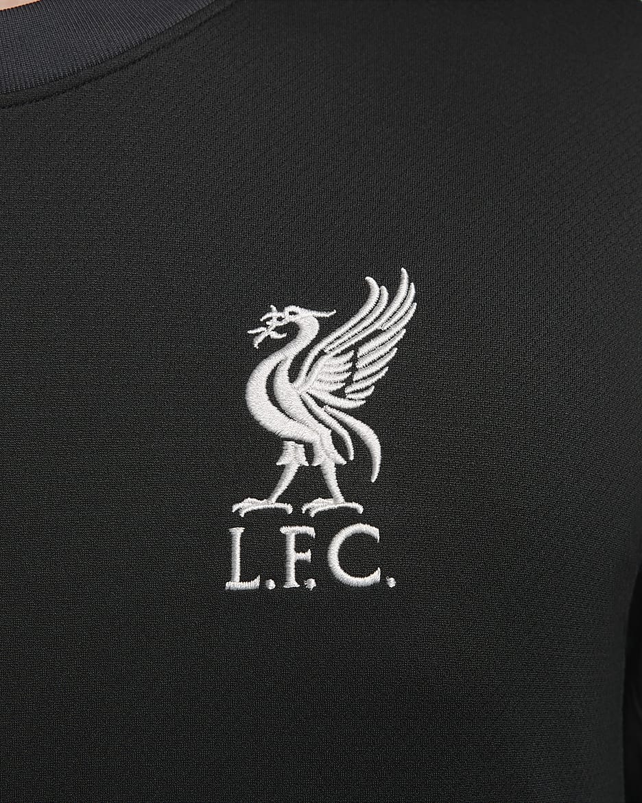 Jersey de fútbol Nike Dri-FIT Replica del Liverpool FC visitante 2024/25 Stadium para hombre - Negro/Antracita/Azul verdoso lavado/Vela