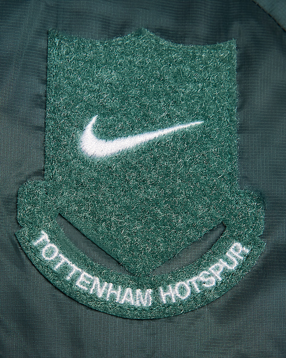 Tercera equipació Tech Tottenham Hotspur Jaqueta de futbol plegable Nike de teixit Woven amb folre - Home - Faded Spruce/Blanc