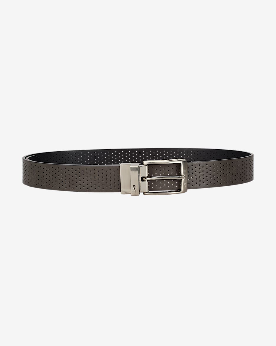 Nike Men's Reversible Perforated Belt - Grey