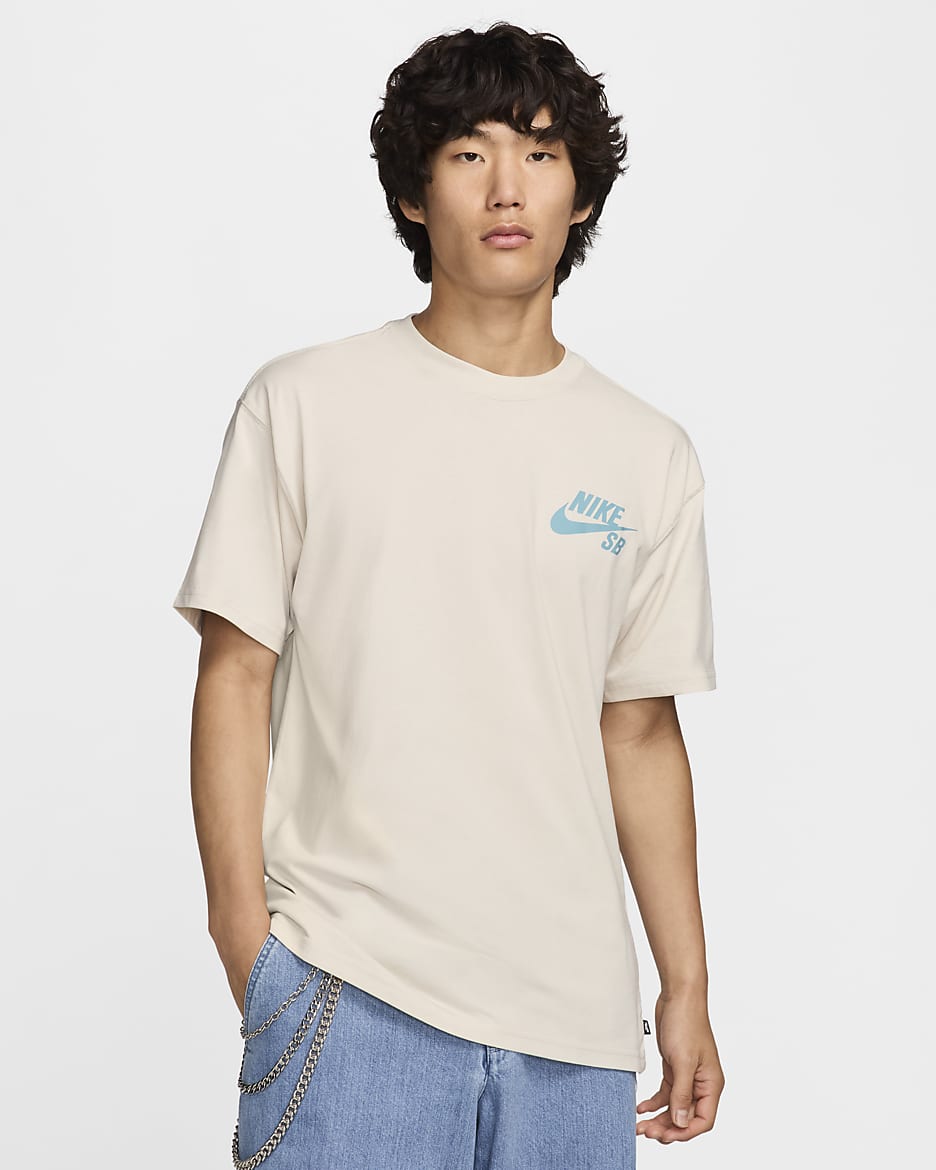 ナイキ SB ロゴ スケートボード Tシャツ - ライトオールウッドブラウン