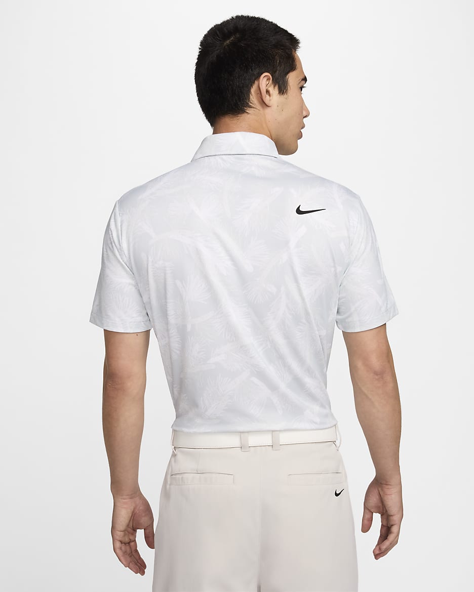 Nike Tour 男款 Dri-FIT 高爾夫球衫 - Summit White/黑色