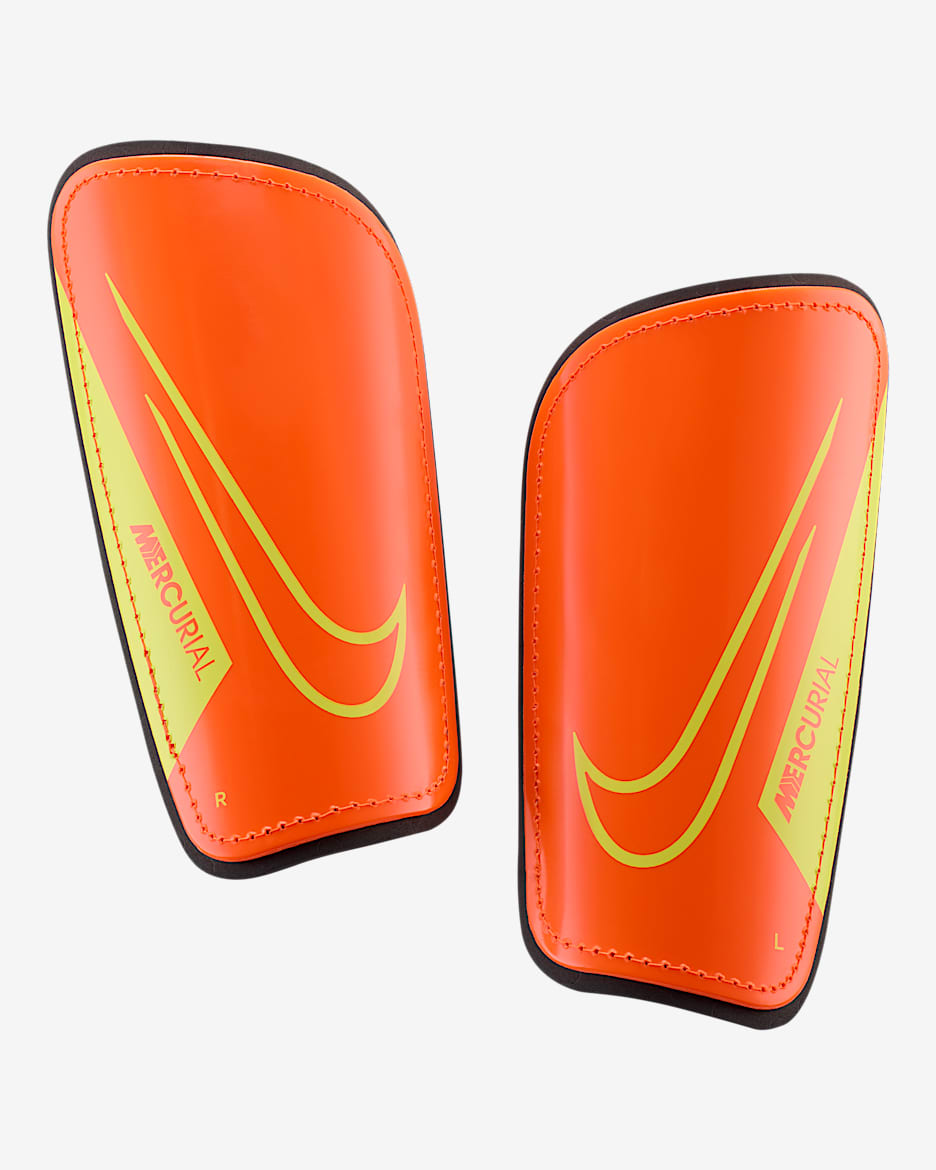 Nike Mercurial Hardshell Football Shinguards - Hyper Crimson/Black/Volt