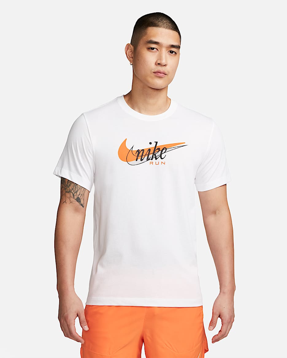 Nike Dri-FIT Men's Running T-Shirt - White