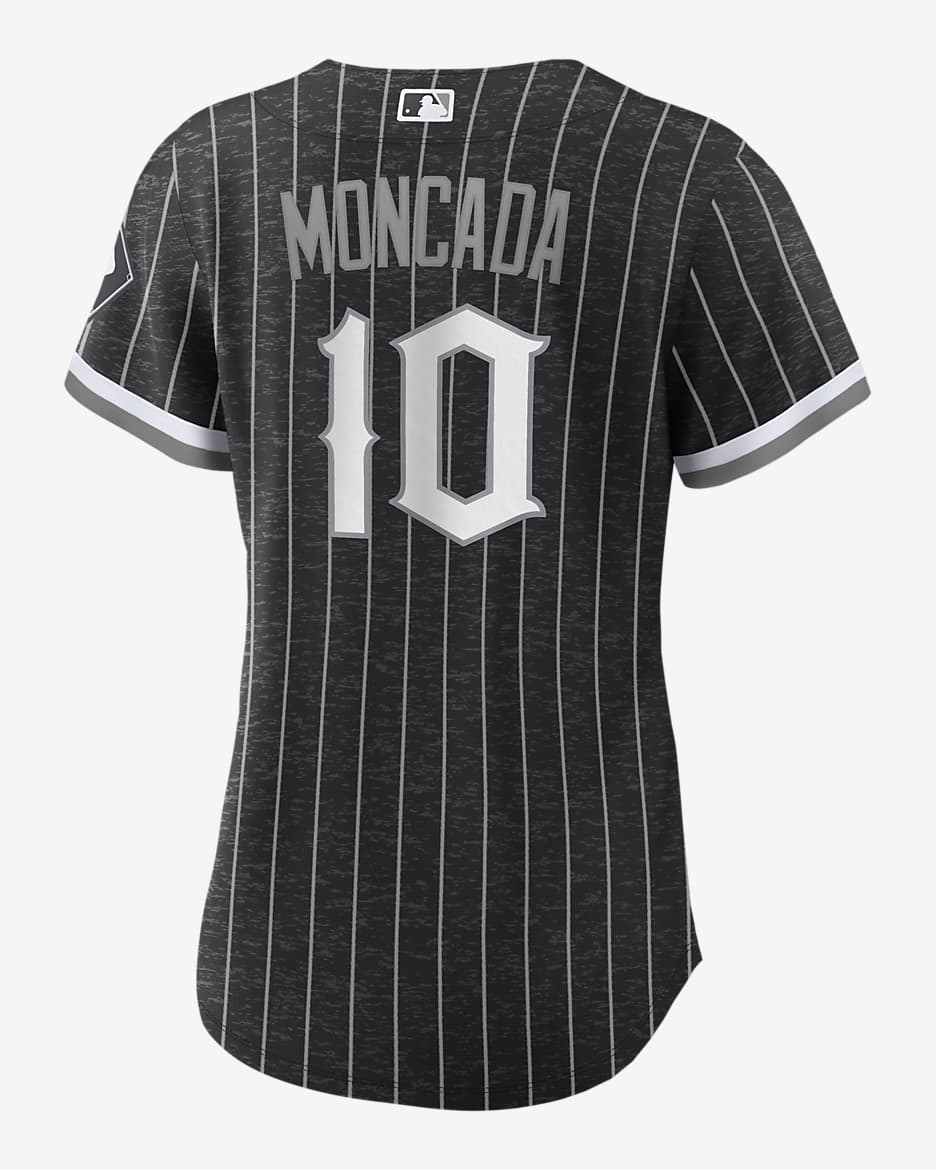 MLB Chicago White Sox City Connect (Yoan Moncada) Women's Replica Baseball Jersey - Black/Anthracite