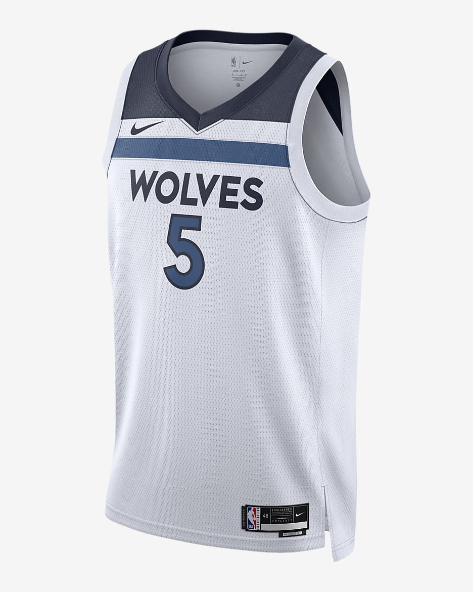 Minnesota Timberwolves Association Edition 2022/23 Men's Nike Dri-FIT NBA Swingman Jersey - White