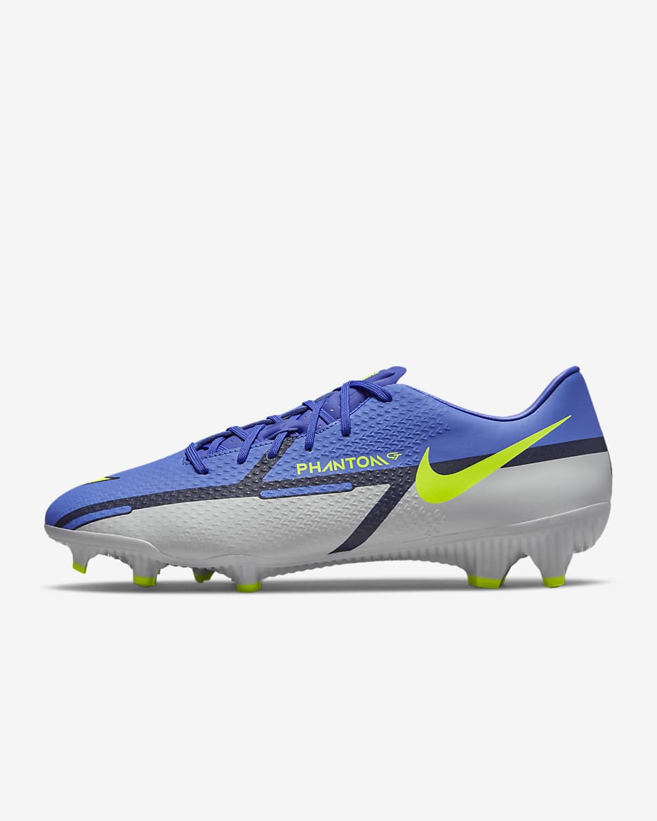 Calzado de fútbol para terrenos múltiples Nike Phantom GT2 Academy MG - Zafiro/Gris niebla/Azul vacío/Volt