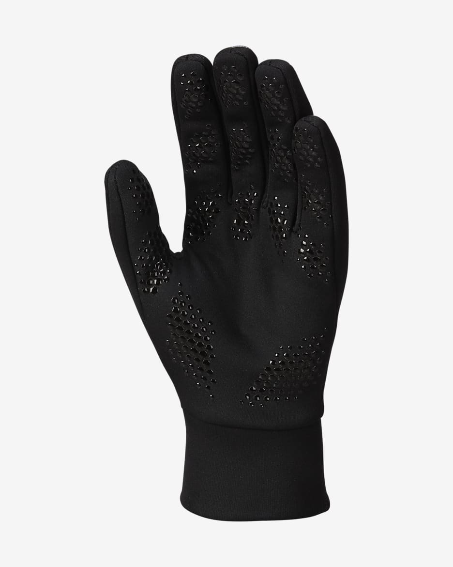 Gants de foot Therma-FIT Nike Academy - Noir/Smoke Grey/Metallic Silver