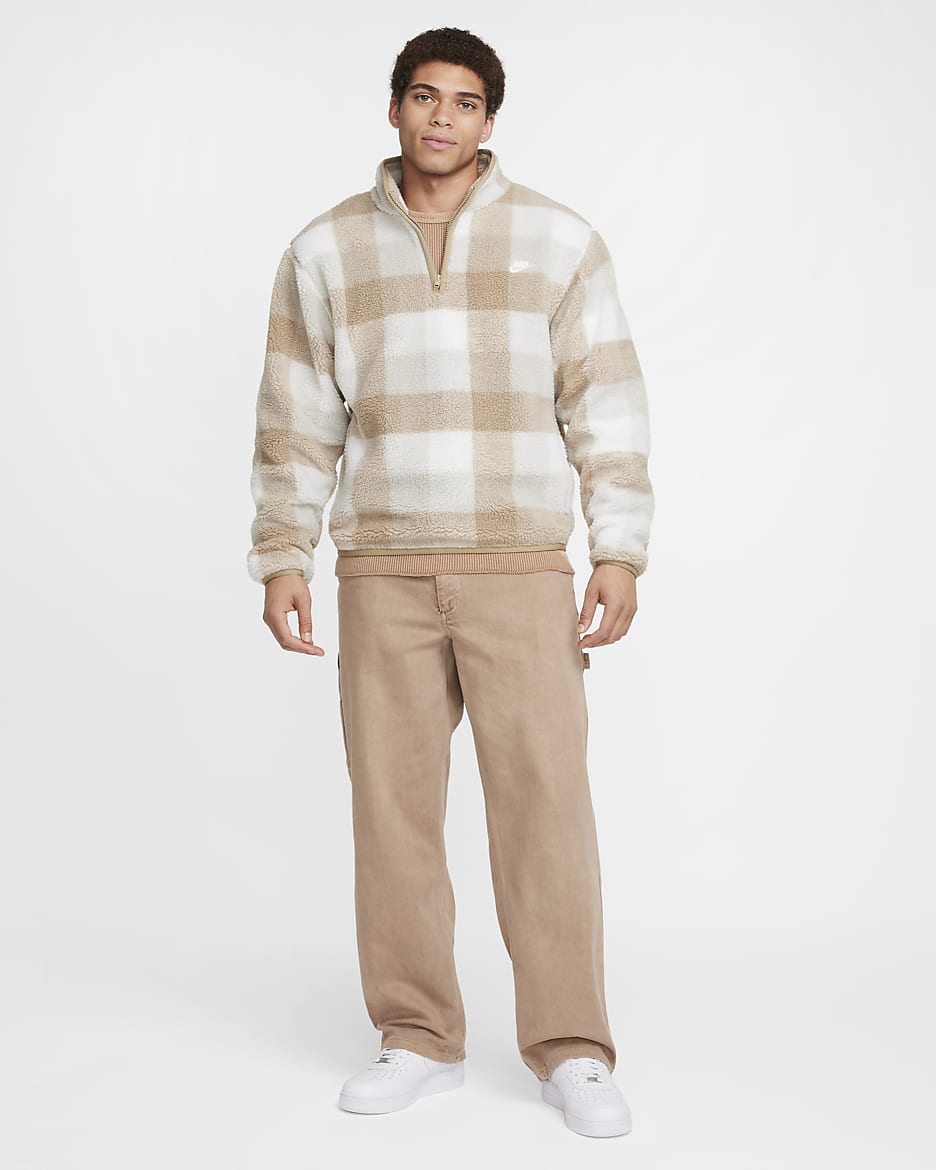half zip nike men
