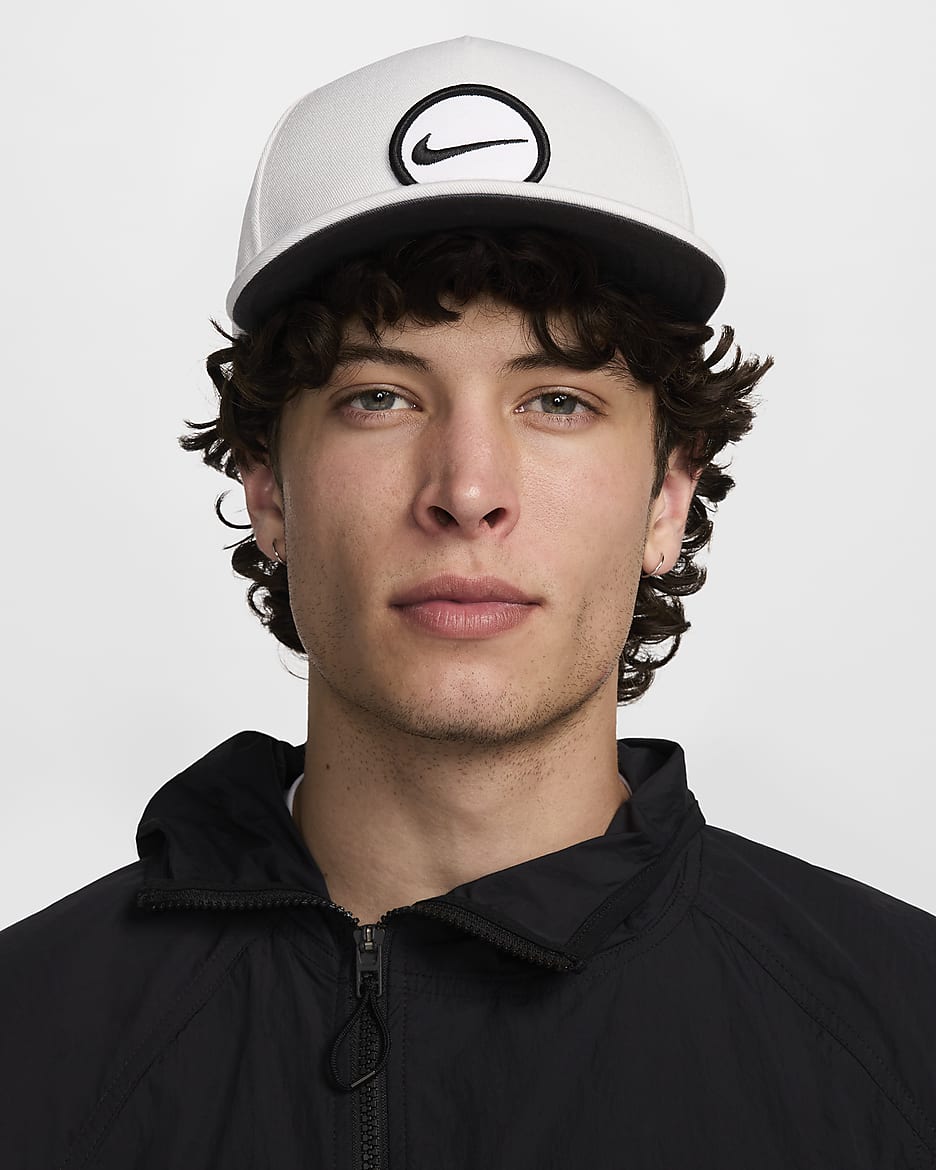 Gorra Dri-FIT con estructura Nike Pro - Polvo fotón/Antracita/Blanco