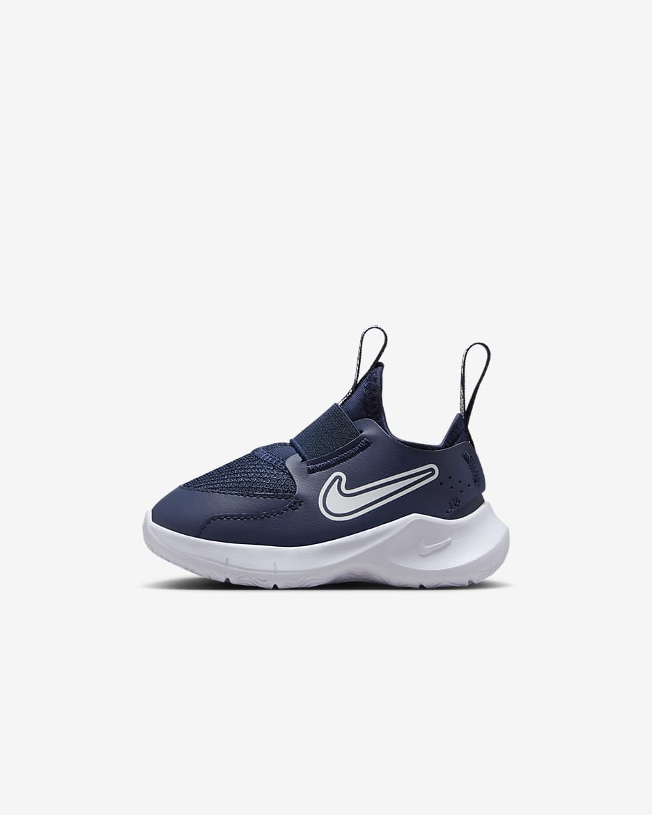 Tenis para bebé e infantil Nike Flex Runner 3 - Azul marino medianoche/Blanco