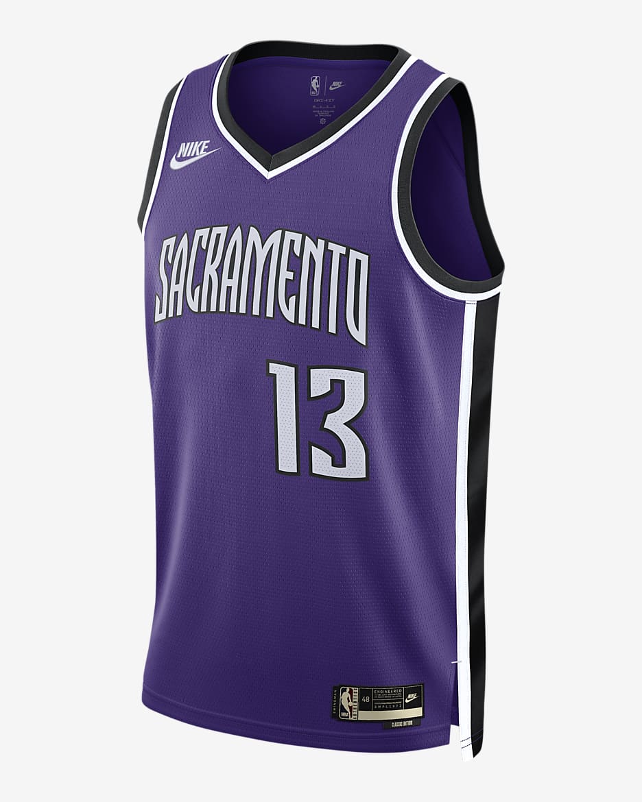 Jersey Nike Dri-FIT de la NBA Swingman para hombre Keegan Murray Sacramento Kings 2024/25 Hardwood Classics - Morado campo