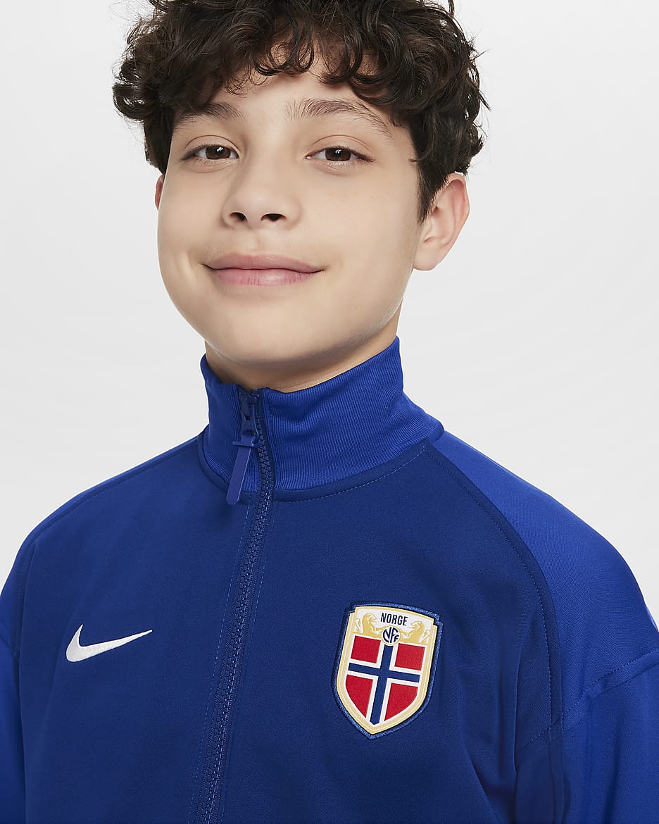 Academy Pro Noruega Chaqueta de fútbol Nike Dri-FIT Anthem - Niño/a - Global Blue/Old Royal/Azul medio/Blanco