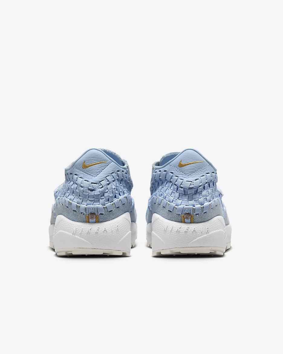 Chaussure Nike Air Footscape pour femme - Denim/Ice Blue/Blanc/Wheat Gold