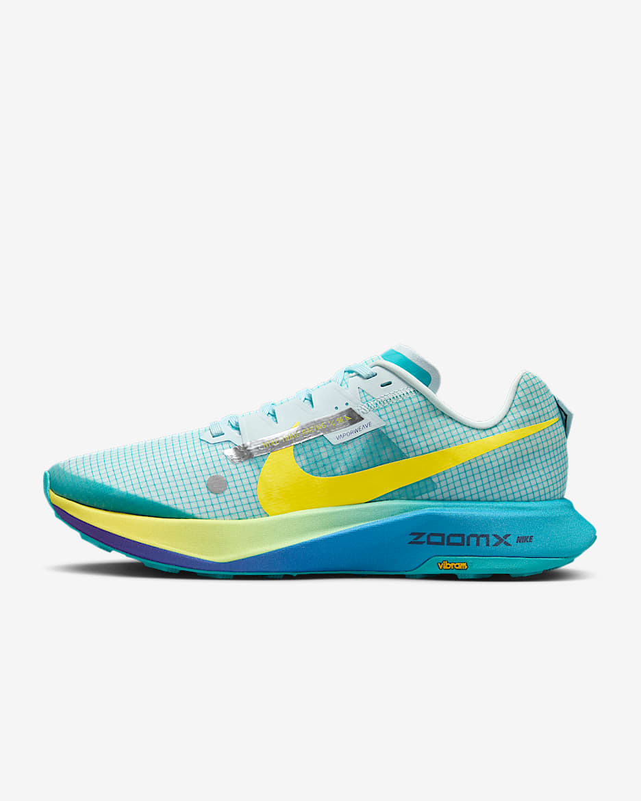 Nike Ultrafly Men's Trail-Racing Shoes - Dusty Cactus/Glacier Blue/Field Purple/Opti Yellow
