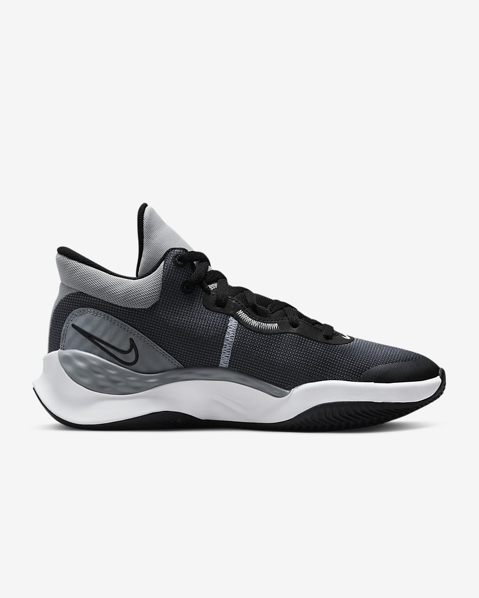 Nike Elevate 3 Basketball Shoes - Black/Wolf Grey/Cool Grey/White