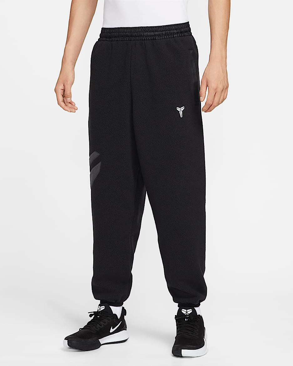 Kobe Men's Winterized Basketball Trousers - Black/Anthracite/White