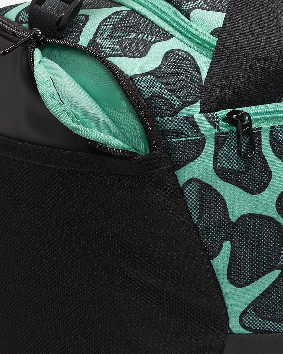 Nike Brasilia Duffel Bag (Small, 41L) - Light Menta/Black/White