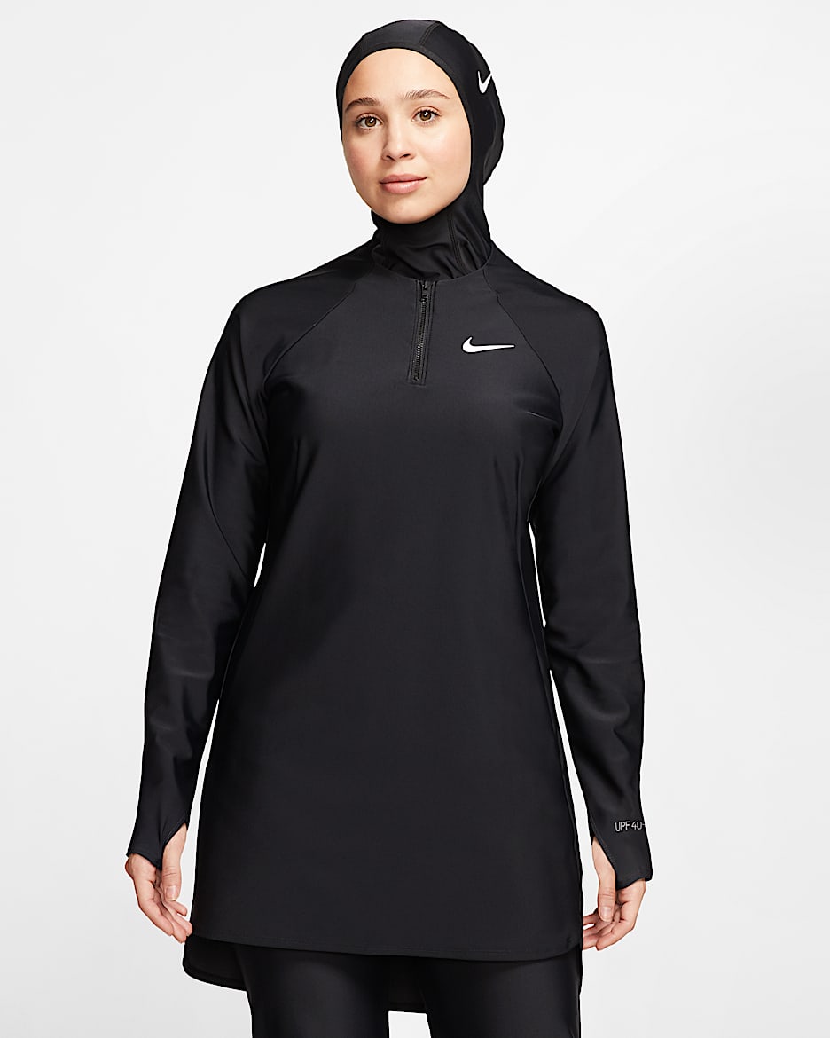 Nike Victory Women's Full-Coverage Swim Tunic - Black