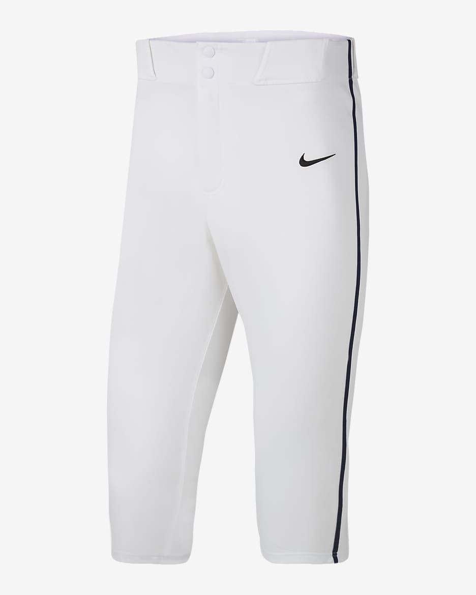 Nike Vapor Select 2 Men's High Piped Baseball Pants - White/Midnight Navy/Black
