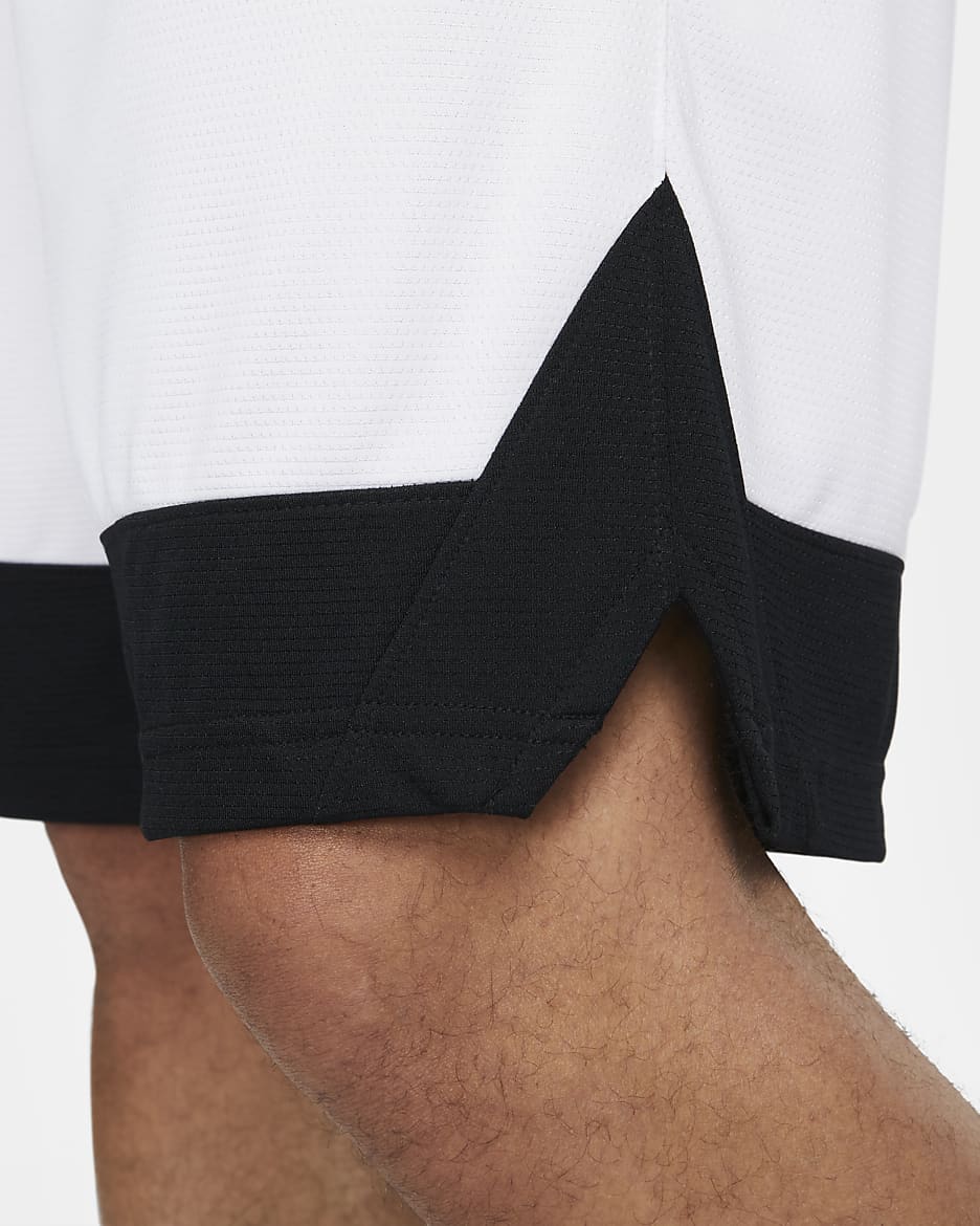 Shorts de básquetbol para hombre Nike Dri-FIT Icon - Blanco/Negro/Negro/Negro