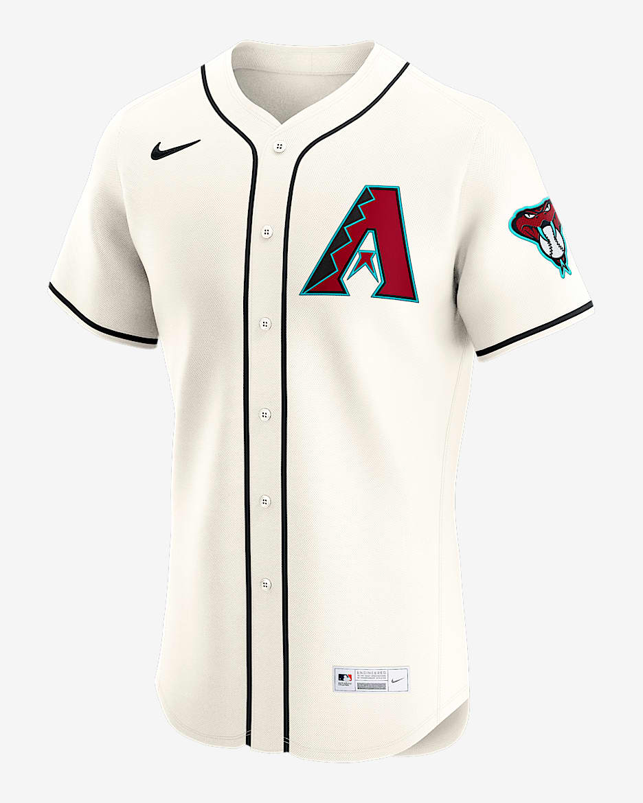 Jersey Nike Dri-FIT ADV de la MLB Elite para hombre Ketel Marte Arizona Diamondbacks - Blanco