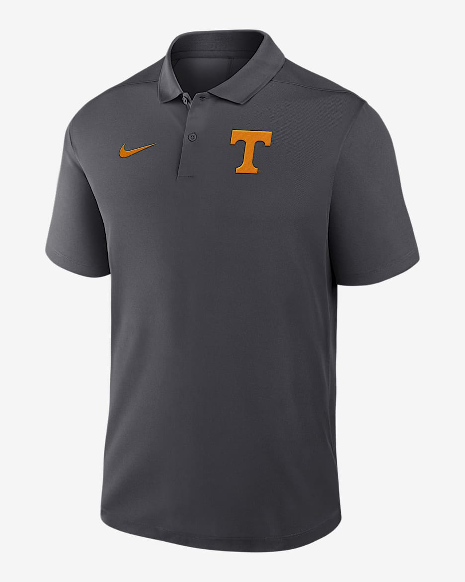 Tennessee Primetime Victory Primary Logo Men's Nike Dri-FIT College Polo - Anthracite