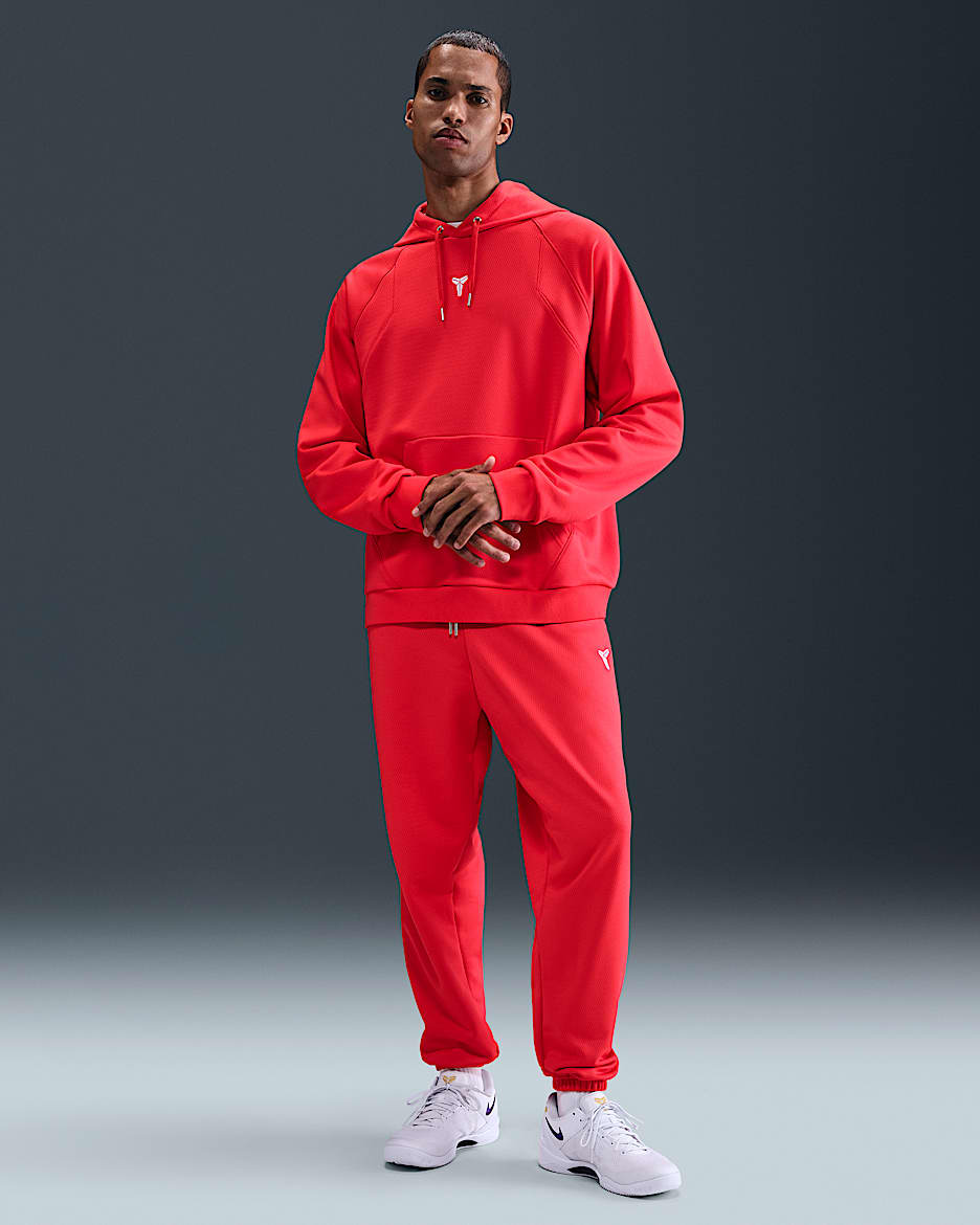 Kobe Therma-FIT Basketballhose - Light Crimson/Weiß