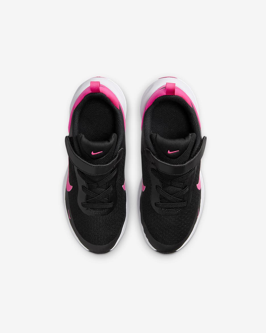 Nike Revolution 7 kleuterschoenen - Zwart/Wit/Hyper Pink