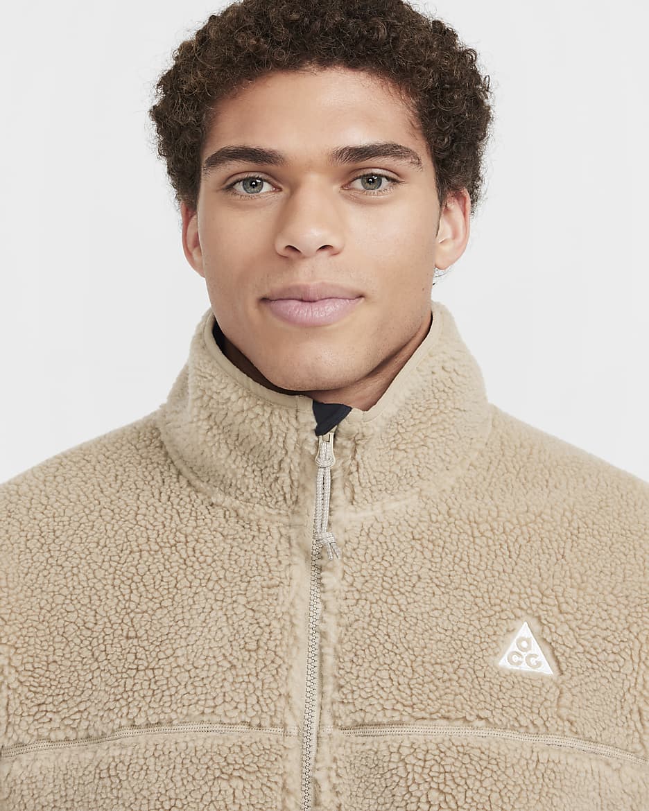 Veste coupe-vent Therma-FIT ADV Nike ACG « Canwell Glacier » pour homme - Khaki/Summit White