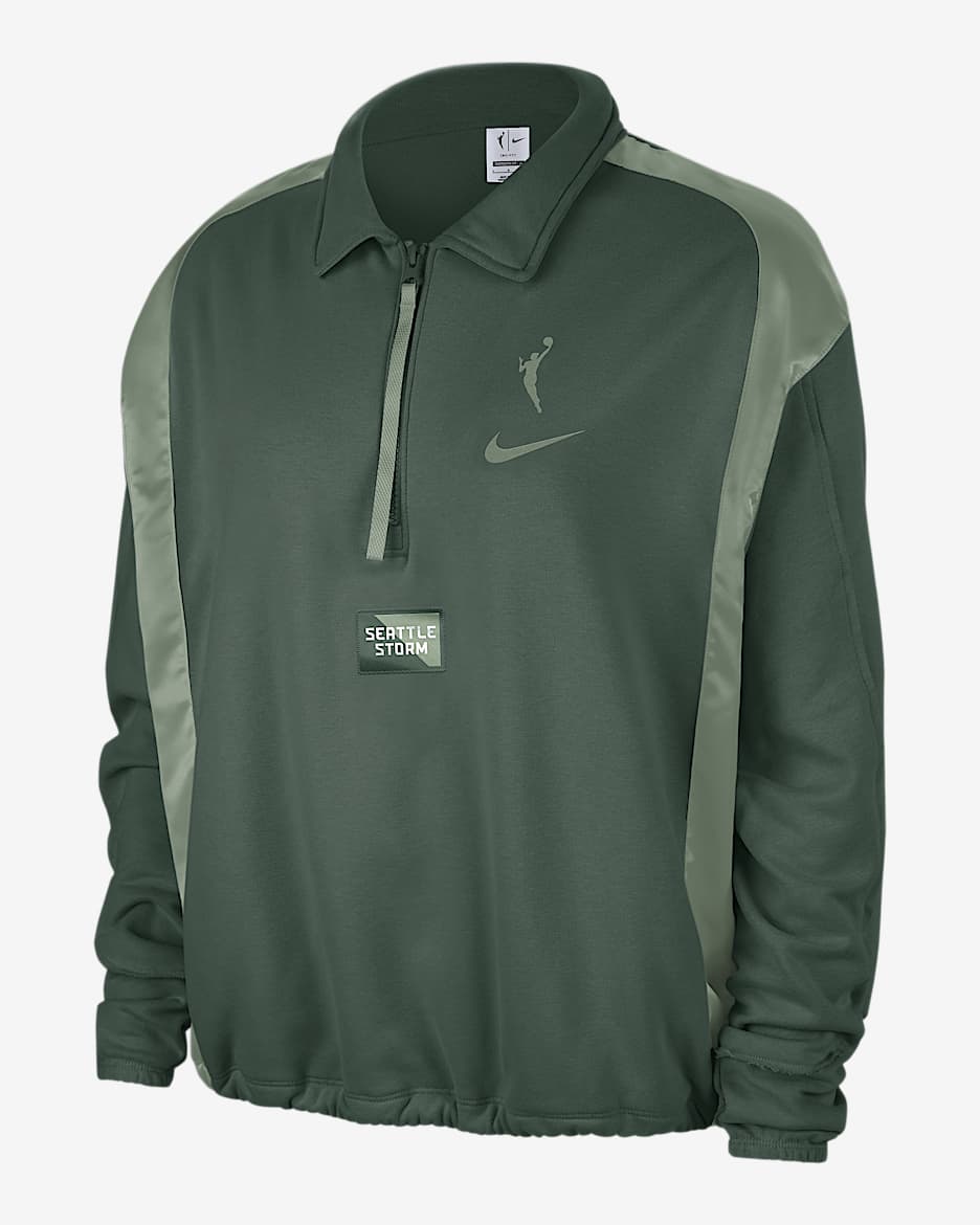 Seattle Storm Women's Nike WNBA Fleece Top - Fir/Spiral Sage/Spiral Sage