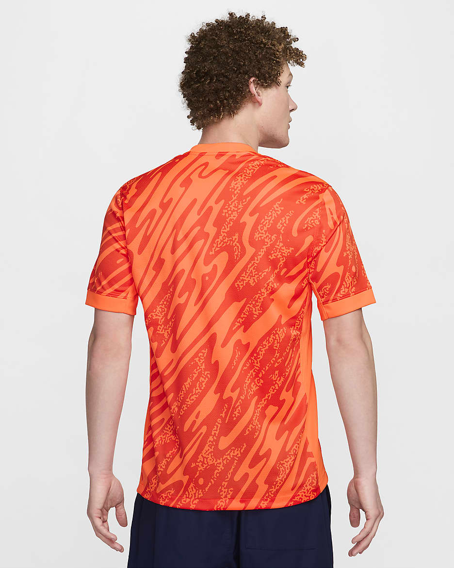 Maillot de foot à manches courtes replica Nike Dri-FIT Angleterre (Équipe féminine) 2024/25 Stadium Gardien de but pour homme - Total Orange/Safety Orange/Safety Orange/Noir