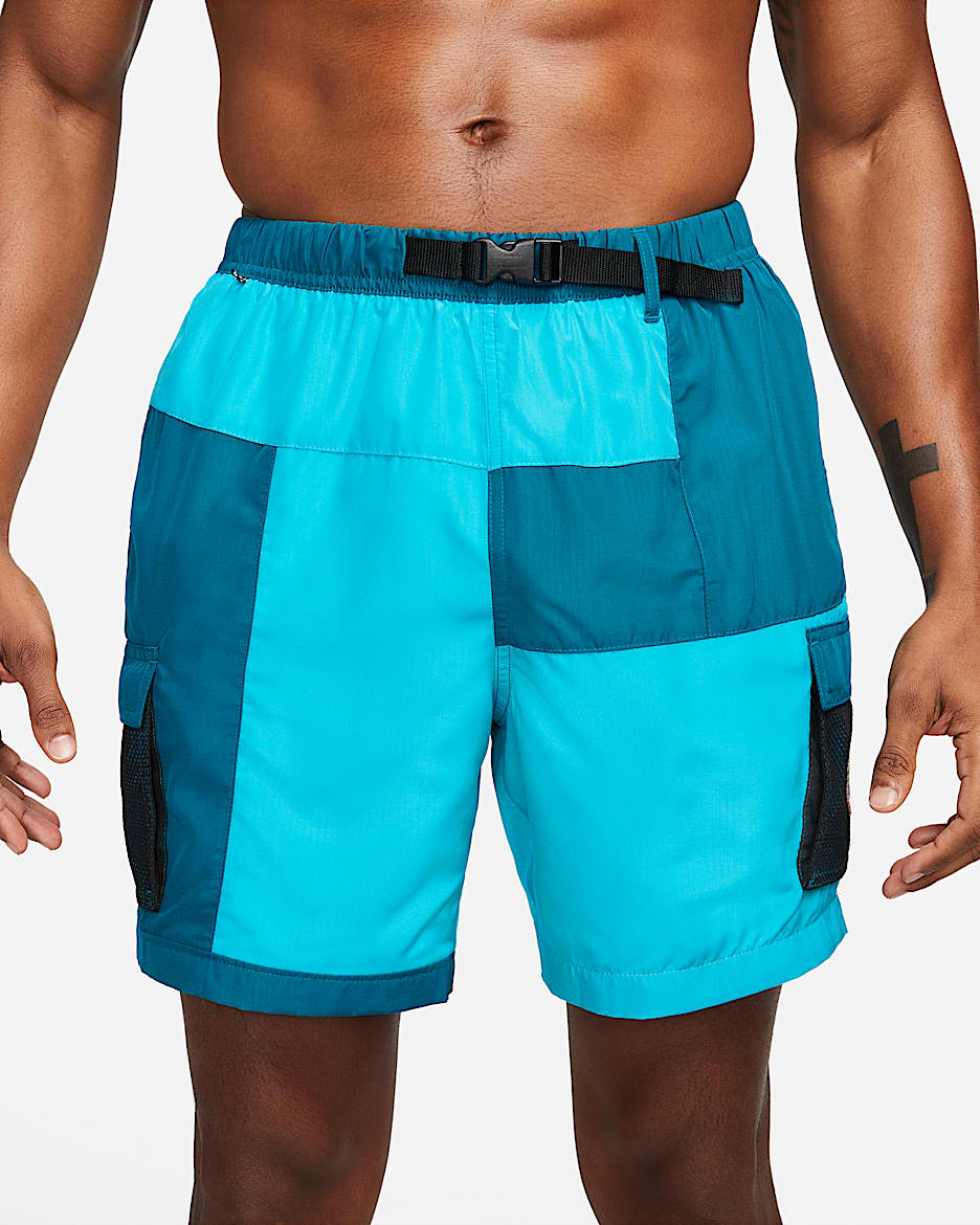 Traje de baño tipo short de voleibol de 18 cm militar para hombre Nike - Verde abismo