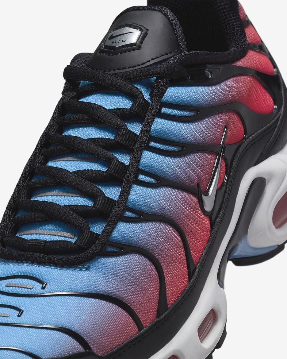 Chaussure Nike Air Max Plus pour femme - Noir/University Blue/Light Crimson/Metallic Silver