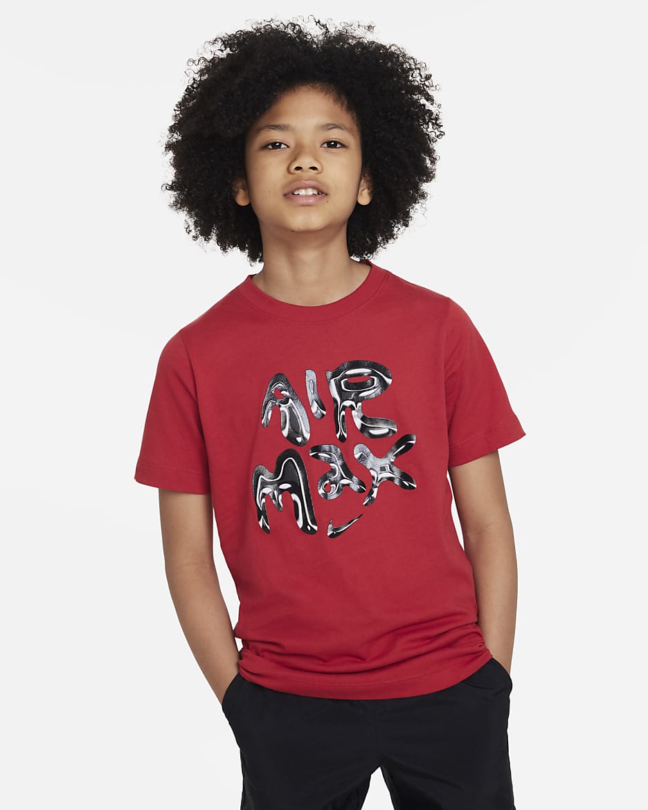 Nike Sportswear Older Kids' Air Max T-Shirt - Varsity Red